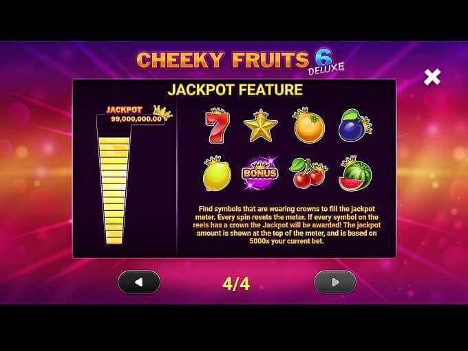 Cheeky Fruits 6 Deluxe Slot Bonus
