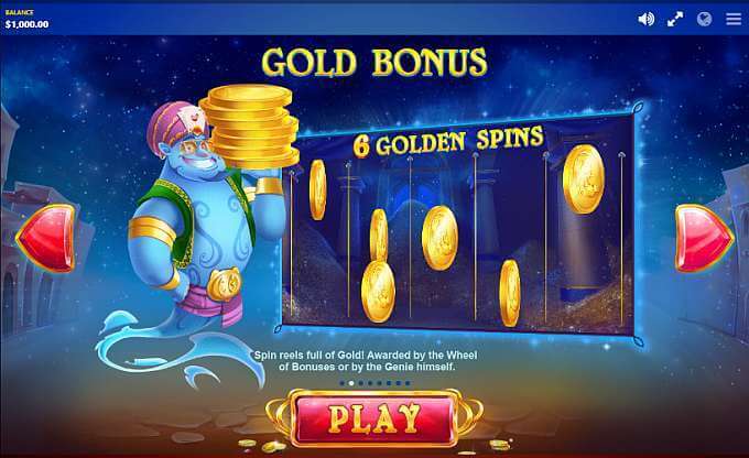 Crazy Genie Slot Bonus