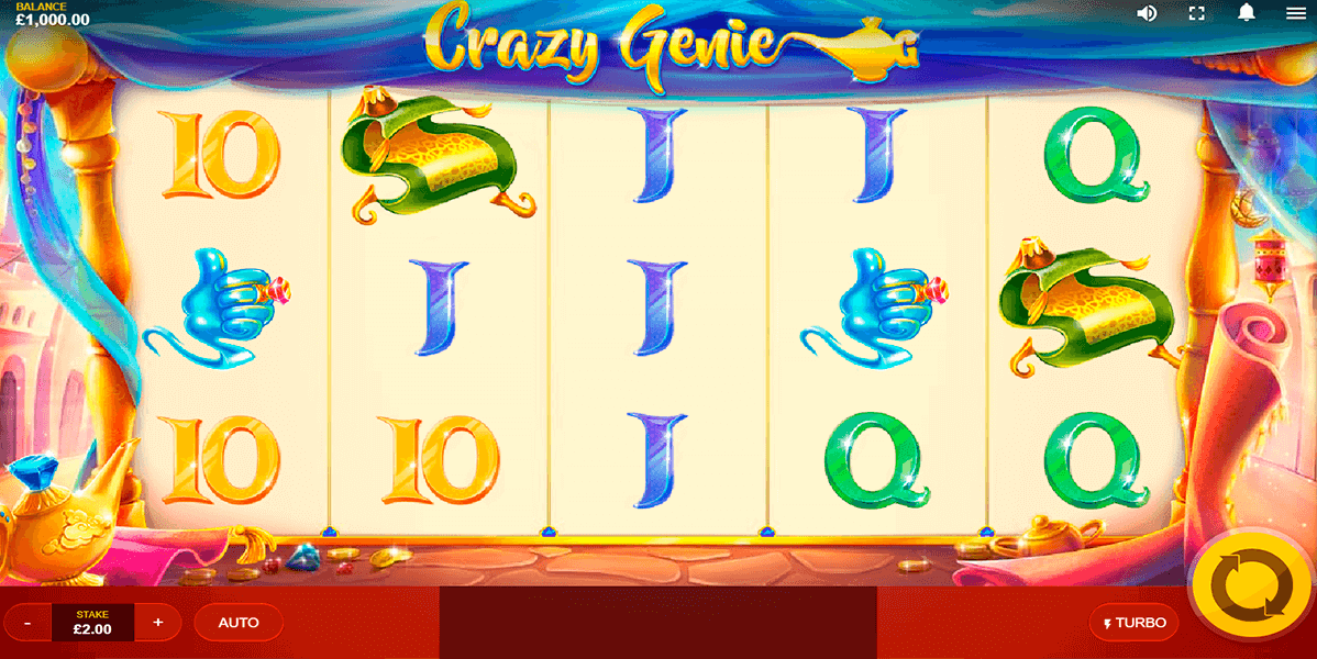 Crazy Genie Slot Gameplay
