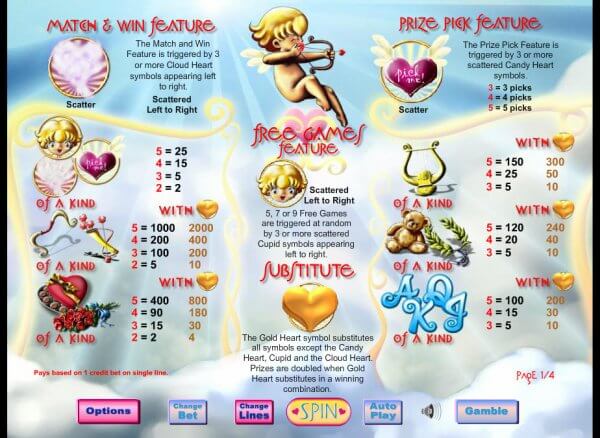 Cupids Arrow Slot Bonus