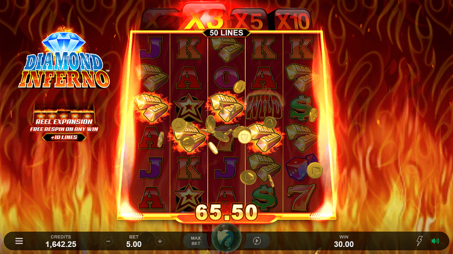 Diamond Inferno Slot Gameplay