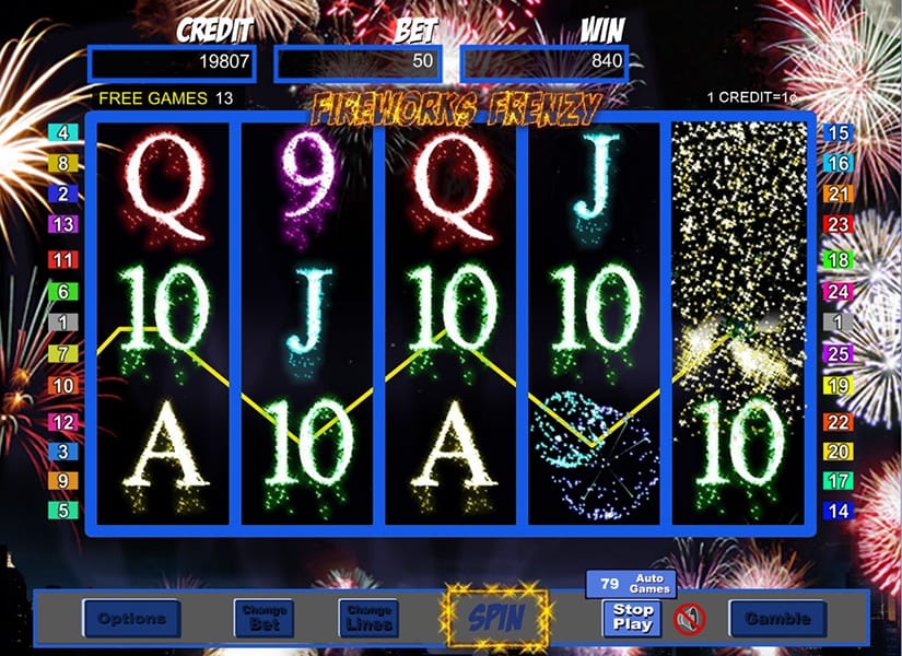 Fireworks Frenzy Casino Gameplay