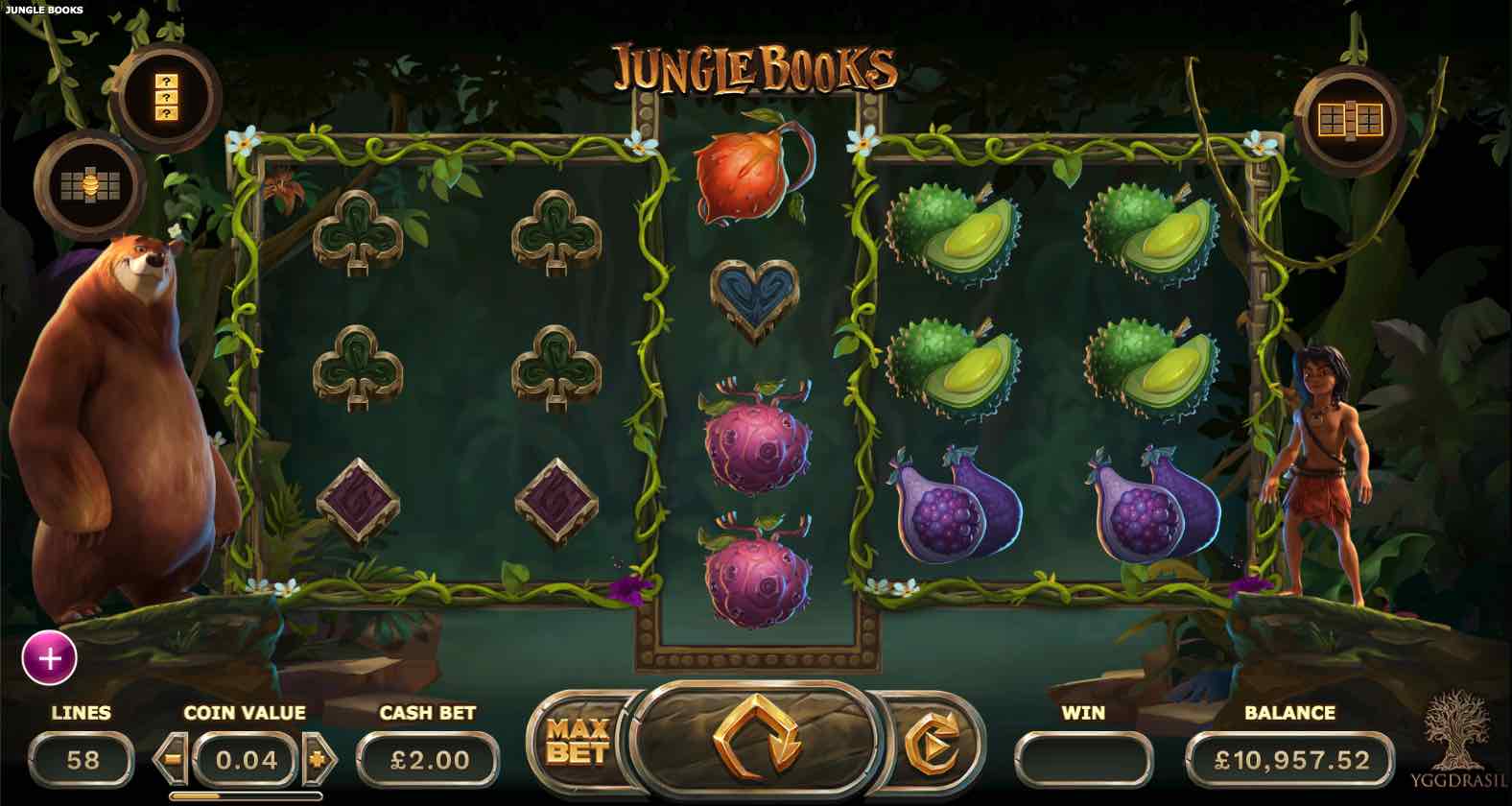 Jungle Books Slot Gameplay
