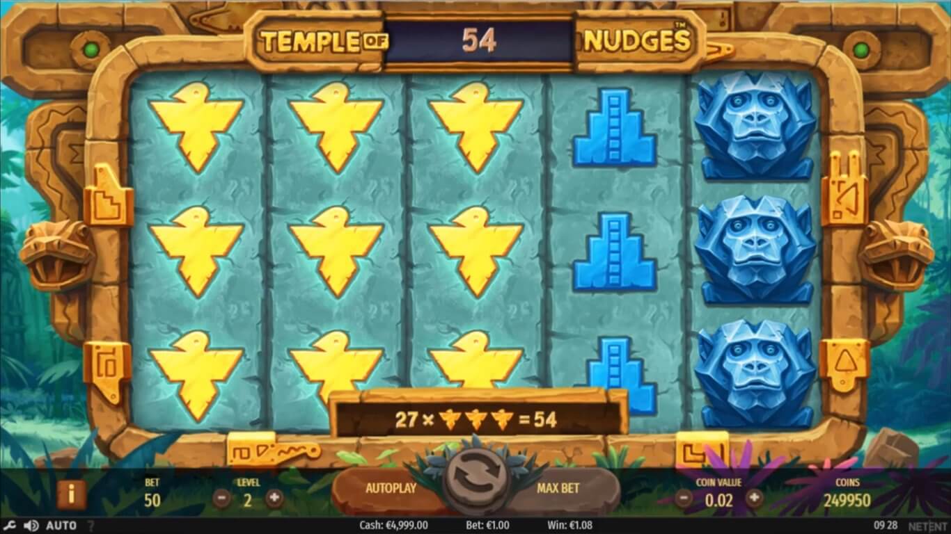 Temple of Nudges Slot Bonus