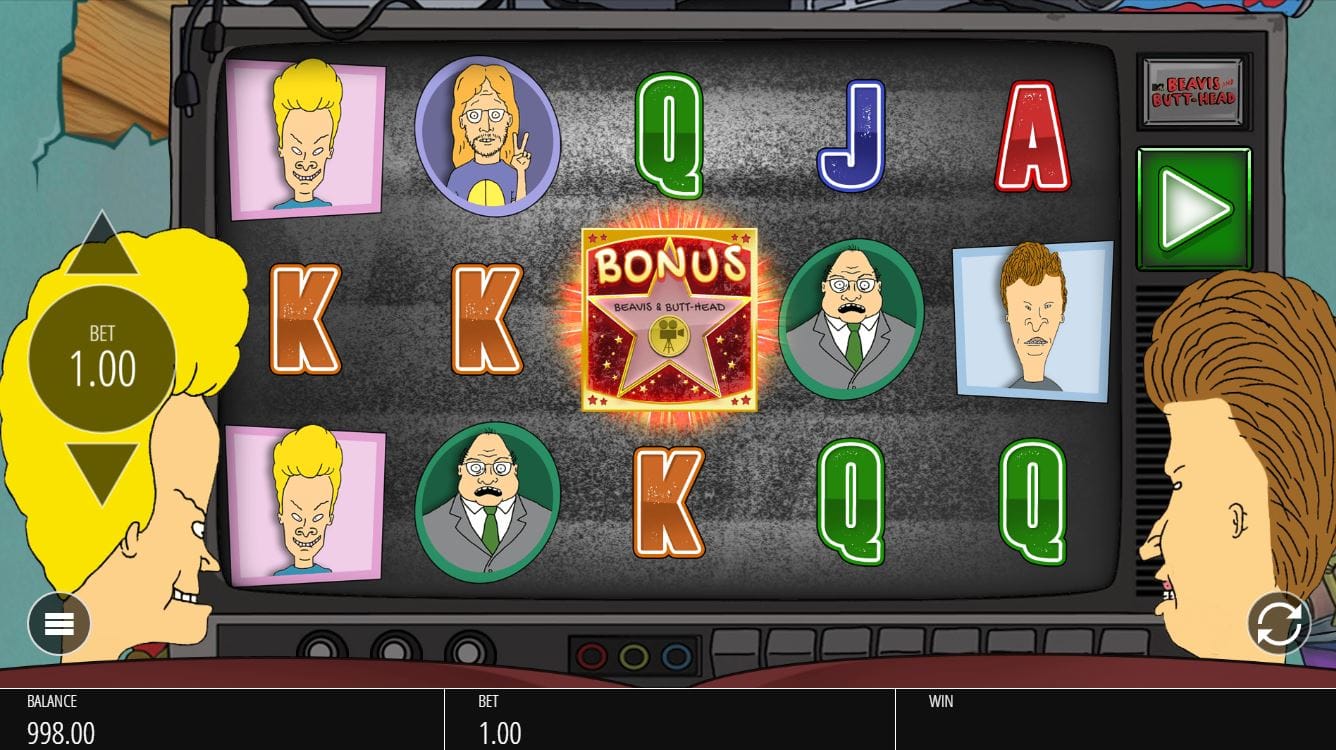 Beavis and Butthead Slot Gameplay