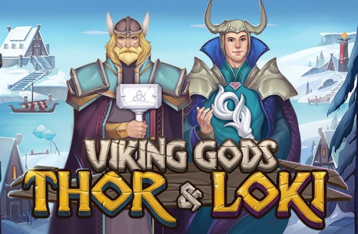Viking Gods: Thor and Loki slot logo