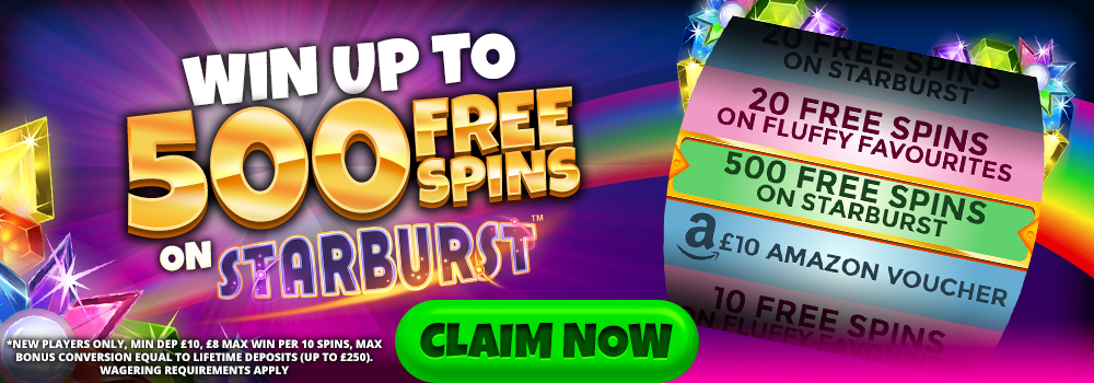500 Free Spins Welcome Offer
